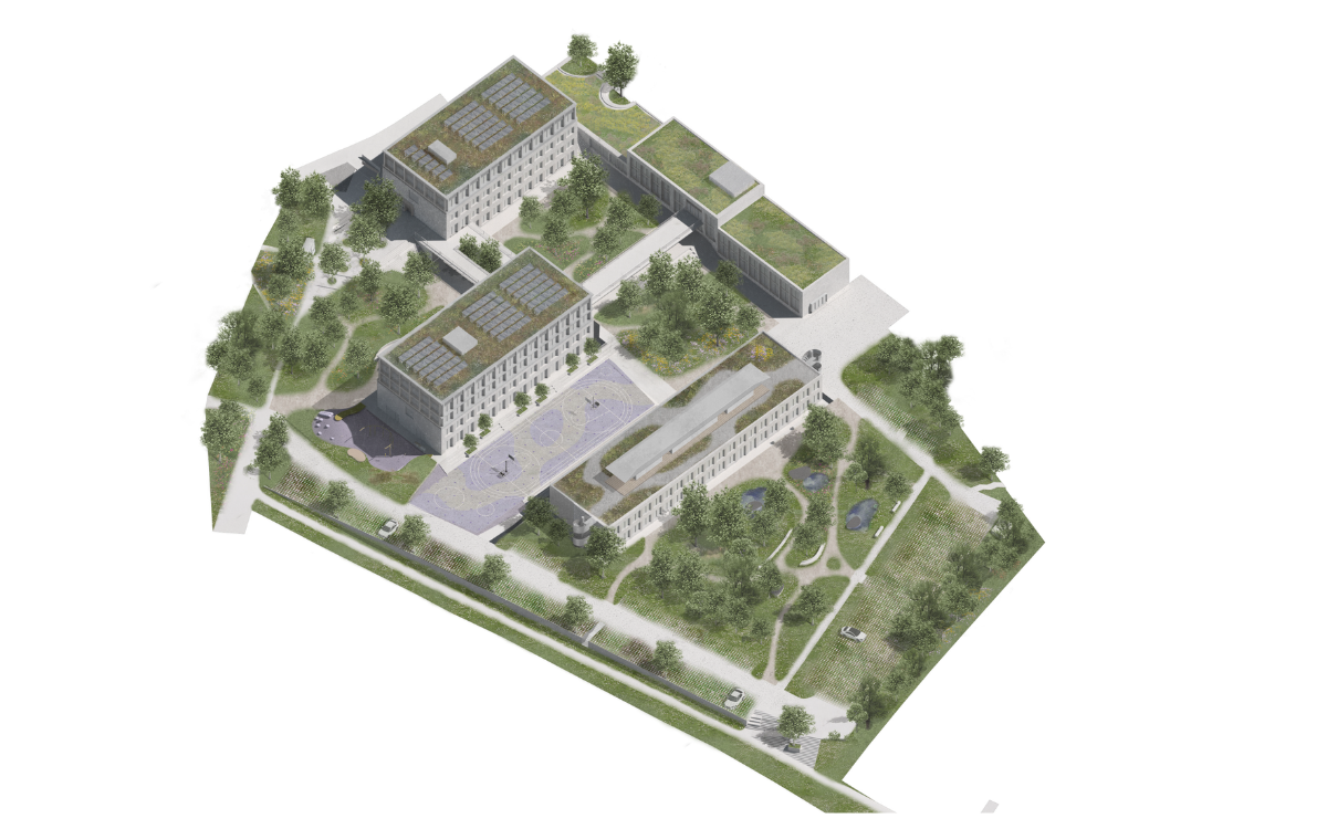 TCUK vizualizace letecký pohled